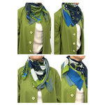 ヘリンボンドットニットスカーフ　　NM-6040A