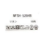 リネンサイドスリットタックシャツ　　NFSH-5204B