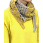 ブークレーステッチ三角ニットストール　　NM-5580D