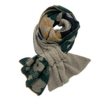 ドットフラワーブークレー差し込みマフラー    NM-5587D