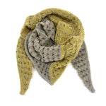 ブークレーステッチ三角ニットストール　　NM-5580D