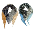 コットンドット三角ニットストール　　NM-6100A