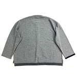 12G コットン天竺裏目編丸衿カーディガン  NKCD-5425C