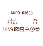 15GWG リネン混5.5分袖リブプルオーバー　NKPO-6360B